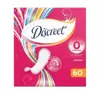 DISCREET 0% PERFUME NORMAL ГИГИЕНИЧЕСКИЕ ПРОКЛАДКИ 60 ШТ