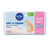 NIVEA BABY SOFT&CREAM ВОЛОГІ СЕРВЕТКИ БІОРОЗКЛАДНІ DUO PACK 2 x 57 ШТ