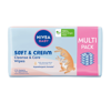 NIVEA BABY SOFT&CREAM ВОЛОГІ СЕРВЕТКИ БІОРОЗКЛАДНІ MULTI PACK 4 x 57 ШТ