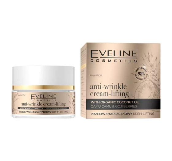EVELINE ORGANIC GOLD ANTI-WRINKLE CREAM-LIFTING КРЕМ-ЛІФТИНГ ПРОТИ ЗМОРШОК 50МЛ