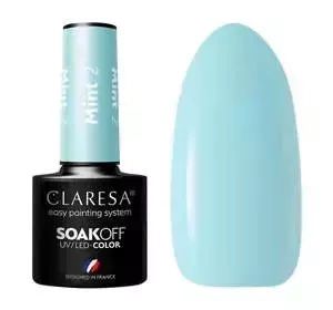 CLARESA SOAK OFF ГЕЛЬ-ЛАК MINT 2 5МЛ