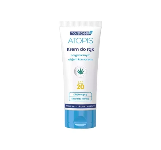 NOVACLEAR ATOPIS КРЕМ ДЛЯ РУК З ОРГАНІЧНОЮ КОНОПЛЯНОЮ ОЛІЄЮ SPF 20 50 МЛ