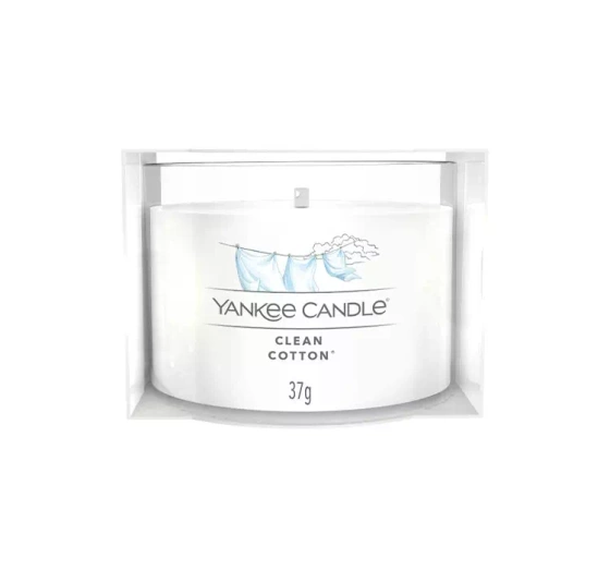 YANKEE CANDLE MINI АРОМАТИЧНА МІНІСВІЧКА CLEAN COTTON 37Г