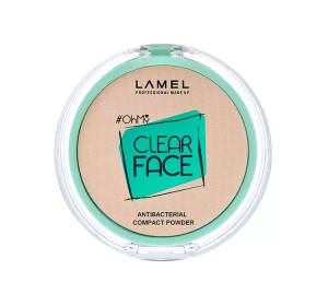 LAMEL CLEAR FACE COMPACT POWDER АНТИБАКТЕРІАЛЬНА ПРЕСОВАНА ПУДРА 401 LIGHT NATURAL 6Г