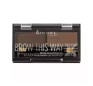 RIMMEL BROW THIS WAY НАБОР ДЛЯ СТИЛИЗАЦИИ БРОВЕЙ 003 DARK BROWN 1,1Г