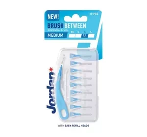 JORDAN BRUSH BETWEEN ЩЕТКИ ДЛЯ МЕЖЗУБНЫХ ПРОМЕЖУТКОВ M 0,6MM 10 ШТУК