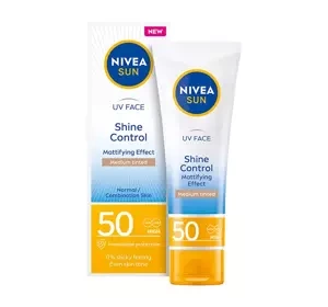 NIVEA SUN SHINE CONTROL МАТУЮЧИЙ КРЕМ ДЛЯ ОБЛИЧЧЯ SPF 50 50МЛ