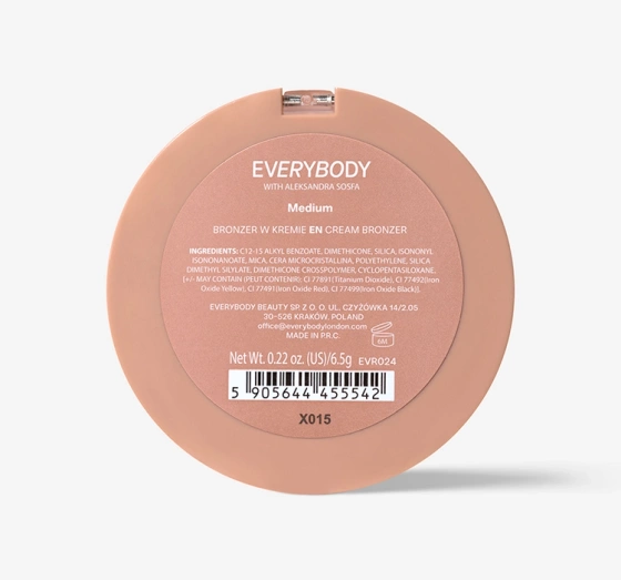 Everybody London x Aleksandra Sosfa кремовий бронзер для обличчя Medium 6,5г