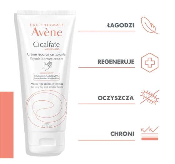 AVENE CICALFATE Поновлюючий крем для рук 100мл