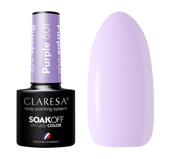 Натисніть на картинку, щоб її збільшити CLARESA SOAK OFF ГЕЛЬ-ЛАК PURPLE 601 5МЛ