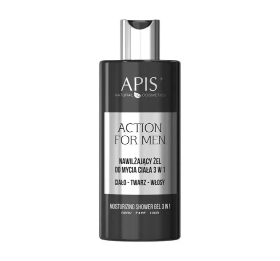 APIS ACTION FOR MEN УВЛАЖНЯЮЩИЙ ГЕЛЬ ДЛЯ МЫТЬЯ 3В1 300МЛ