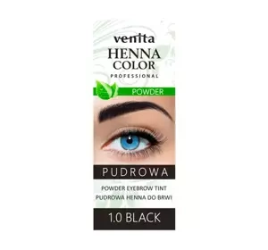 VENITA HENNA COLOR ПУДРОВА ХНА ДЛЯ БРІВ 1.0 BLACK 4Г