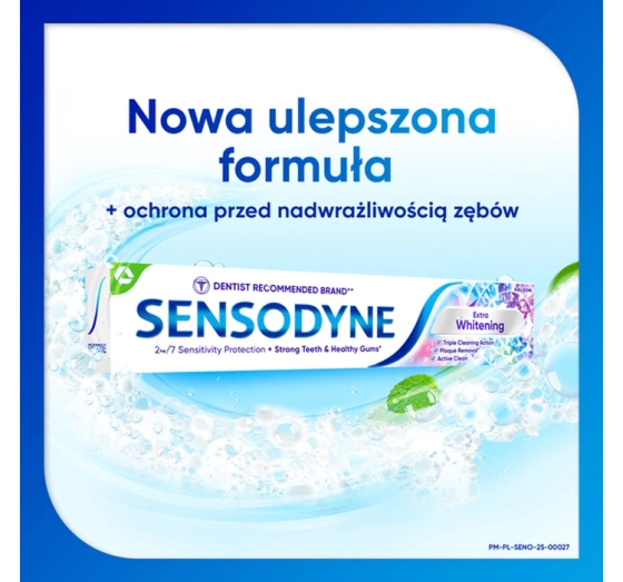 SENSODYNE EXTRA WHITENING ОТБЕЛИВАЮЩАЯ ЗУБНАЯ ПАСТА 75МЛ 
