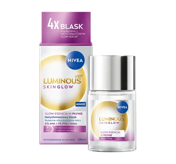 NIVEA Luminous630 Skin Glow жидкий микроотшелушивающий пилинг 100 мл