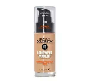 REVLON COLORSTAY ТОНАЛЬНИЙ ЗАСІБ З ВІТАМІНОМ E ДЛЯ ЖИРНОЇ ШКІРИ 300 GOLDEN BEIGE 30МЛ