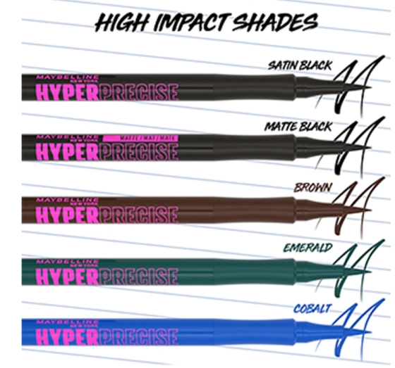 MAYBELLINE HYPER PRECISE МАТОВАЯ РУЧКА-ПОДВОДКА 1МЛ