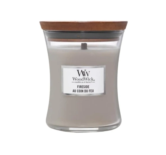Woodwick Medium Jar Candle ароматическая свеча Fireside 275 г