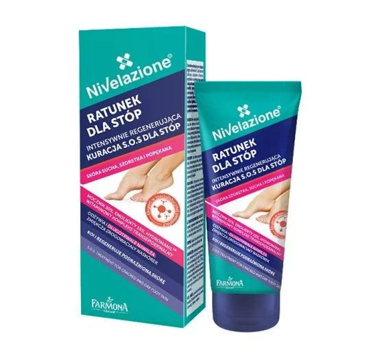 NIVELAZIONE ПОРЯТУНОК ДЛЯ СТОП ІНТЕНСИВНО РЕГЕНЕРУЮЧА КУРАЦІЯ SOS ДЛЯ СТОП 50МЛ