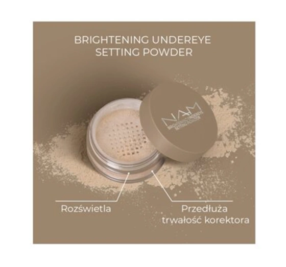 Натисніть на картинку, щоб її збільшити NAM Brightening Undereye Setting Powder освітлююча пудра під очі 3,5г