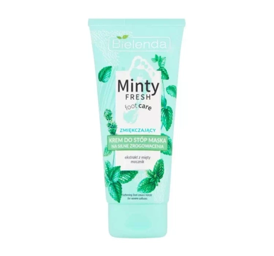 BIELENDA MINTY FRESH FOOT CARE СМЯГЧАЮЩИЙ КРЕМ ДЛЯ НОГ МАСКА ПРОТИВ ЗНАЧИТЕЛЬНЫХ ОРОГОВЕЛОСТЕЙ 100МЛ