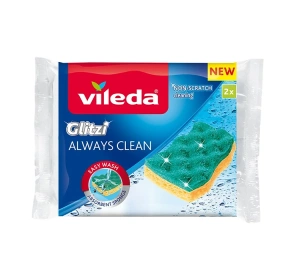 Vileda Glitzi Always Clean кухонна губка з віскози 2 штуки