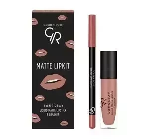 GOLDEN ROSE MATTE LIPKIT НАБІР ДЛЯ МАКІЯЖУ ГУБ WARM NUDE