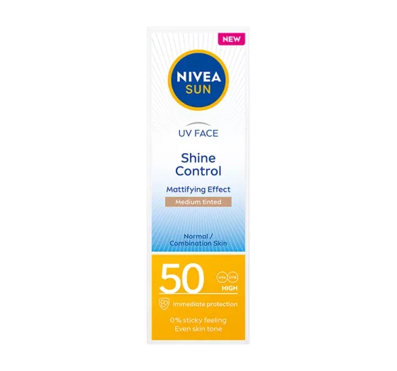 NIVEA SUN SHINE CONTROL МАТУЮЧИЙ КРЕМ ДЛЯ ОБЛИЧЧЯ SPF 50 50МЛ