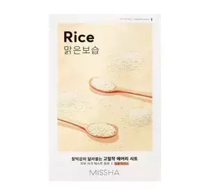 MISSHA AIRY FIT SHEET MASK ОСВІТЛЮВАЛЬНО-РОЗГЛАДЖУВАЛЬНА ТКАНИННА МАСКА РИС 19Г