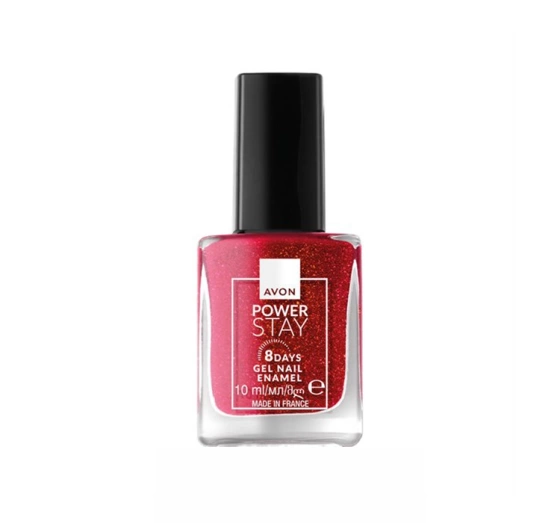 Avon Power Stay гелевий лак для нігтів Scarlet Passion 10мл