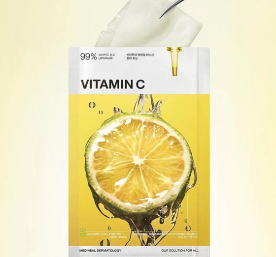 Mediheal Vitamin C осветляющая и увлажняющая тканевая маска 24 мл