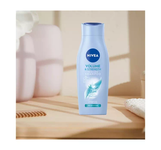 NIVEA VOLUME&STRENGTH ДЕЛІКАТНИЙ ШАМПУНЬ ДЛЯ ДОГЛЯДУ ЗА ВОЛОССЯМ 400МЛ