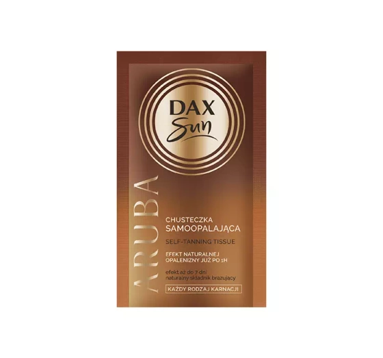 DAX SUN ARUBA СЕРВЕТКА ДЛЯ АВТОЗАСМАГИ ДЛЯ ОБЛИЧЧЯ І ТІЛА 1 ШТ