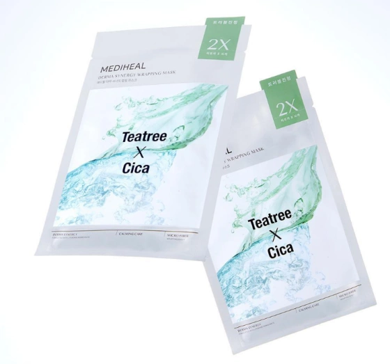 Mediheal Derma Synergy Teatree x Cica успокаивающая тканевая маска 25 мл
