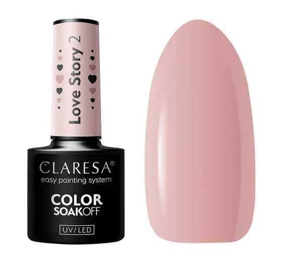 CLARESA SOAK OFF ГЕЛЬ-ЛАК LOVE STORY 2 5Г