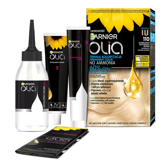 GARNIER OLIA СТОЙКАЯ КРАСКА ДЛЯ ВОЛОС БЕЗ АММИАКА 110 СУПЕР СВЕТЛЫЙ НАТУРАЛЬНЫЙ БЛОНД