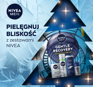 NIVEA MEN Gentle Recovery набор для мужчин: гель для душа + пена для бритья + бальзам после бритья + шариковый антиперспирант