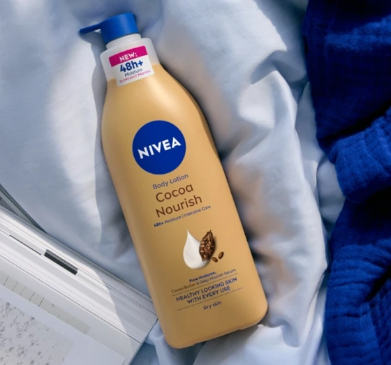 NIVEA BODY LOTION COCOA ВІДНОВЛЮВАЛЬНИЙ БАЛЬЗАМ ДЛЯ ТІЛА 625МЛ
