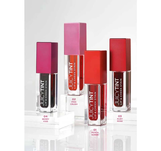 GOLDEN ROSE JUICY TINT LIP & CHEEK STAIN ПОМАДА ДЛЯ ГУБ І РУМЯНА ДЛЯ ЩЕК 2В1 01 PEACH SORBE 5,2МЛ