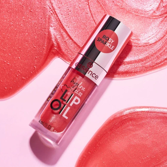 Нажмите на картинку, чтобы ее увеличить Essence Hydra Kiss Lip Oil масло для губ 11 Rosy Sparkle 4 мл