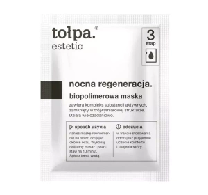 TOŁPA ESTETIC NOCNA REGENERACJA ИНТЕНСИВНАЯ РЕГЕНЕРИРУЮЩАЯ ПРОЦЕДУРА