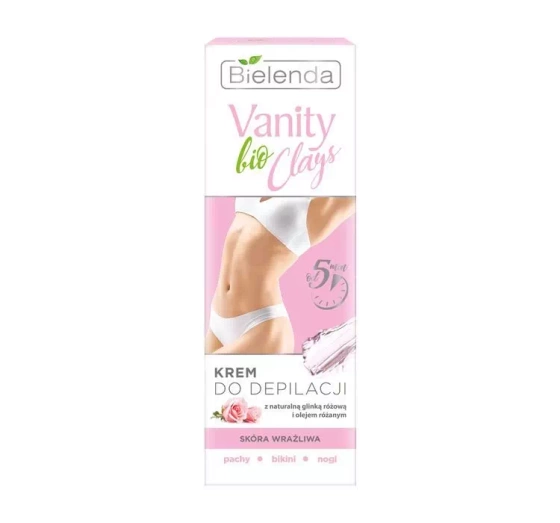 BIELENDA VANITY BIO CLAYS КРЕМ ДЛЯ ДЕПИЛЯЦИИ ЧУВСТВИТЕЛЬНАЯ КОЖА 100МЛ
