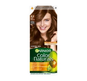 GARNIER COLOR NATURALS СТОЙКАЯ КРАСКА ДЛЯ ВОЛОС 4.3 ЗОЛОТИСТЫЙ КАШТАН