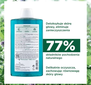 KLORANE DETOX ОЧИЩАЮЧИЙ ШАМПУНЬ З ОРГАНІЧНОЮ М'ЯТОЮ 400МЛ