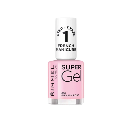  Rimmel Super Gel French Manicure гелевый лак для ногтей 091 English Rose 12 мл