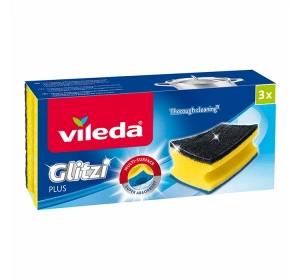 Vileda Glitzi Plus кухонные губки 3 штуки