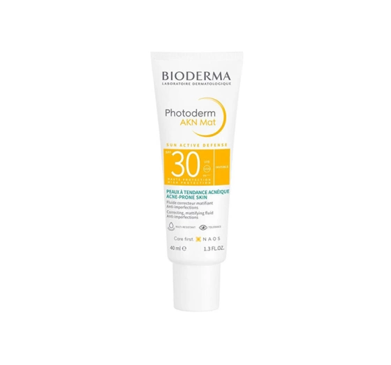 Натисніть на картинку, щоб її збільшити Bioderma Photoderm AKN Mat крем SPF30 для жирної та комбінованої шкіри 40 мл