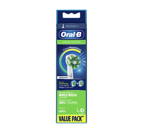 Oral-B Cross Action сменные насадки для электрической зубной щетки 4 штуки