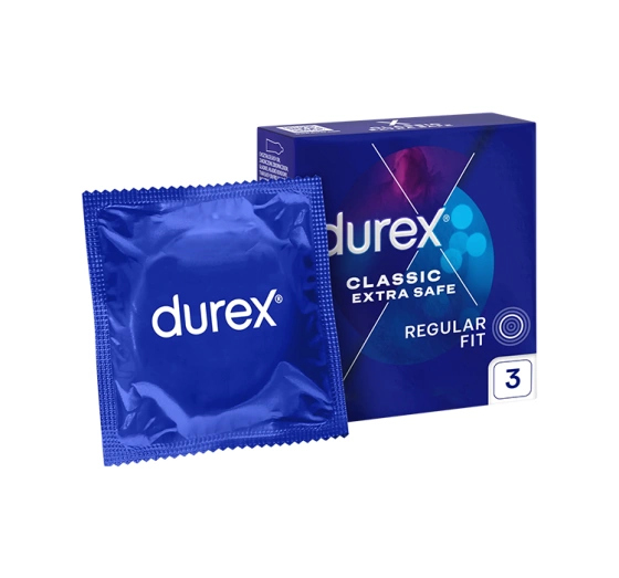 DUREX EXTRA SAFE THICKER ПРЕЗЕРВАТИВЫ 3 ШТУКИ 