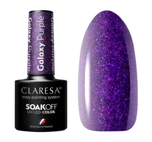 CLARESA SOAK OFF ГЕЛЬ-ЛАК GALAXY PURPLE 5МЛ