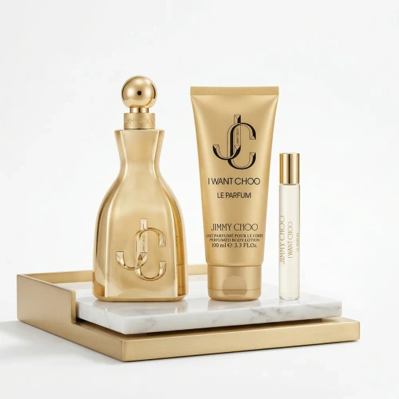 Jimmy Choo I Want Choo Le Parfum: духи 100 мл + 7,5 мл + бальзам для тела 100 мл